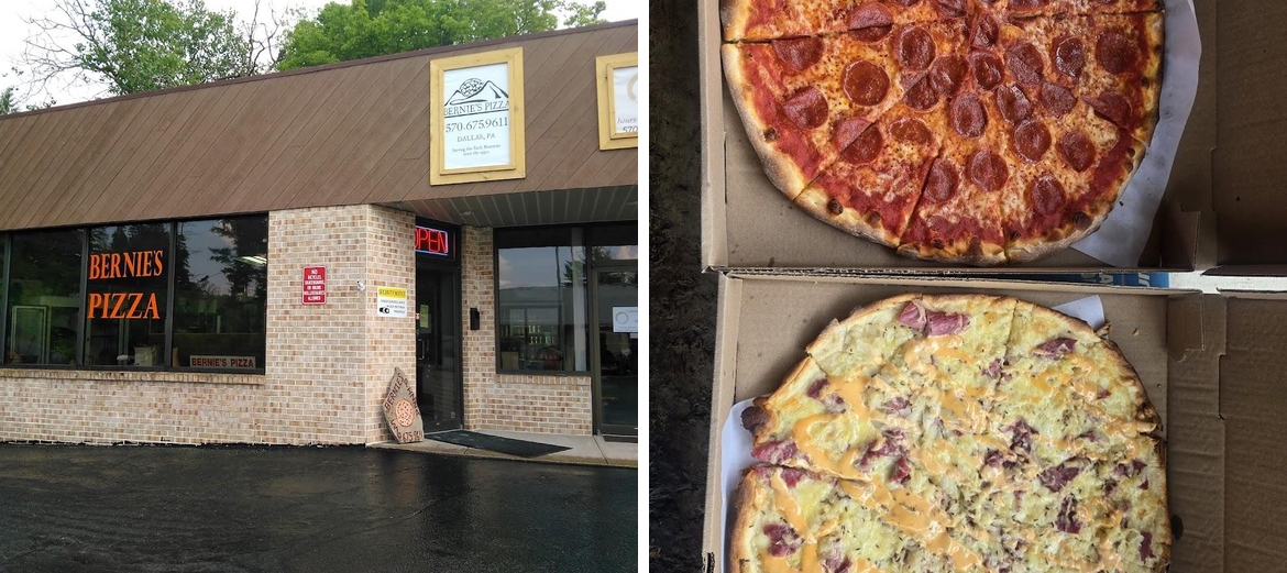Bernie's Pizza Menu